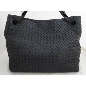 Bottega Veneta Handbag Intrecciato Leather Black